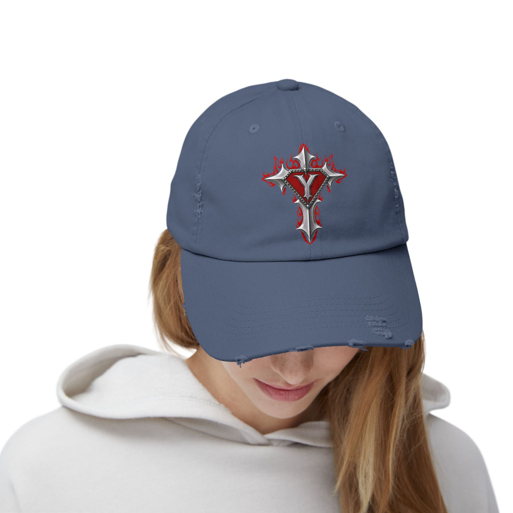 YUWITU - Unisex Distressed Cap