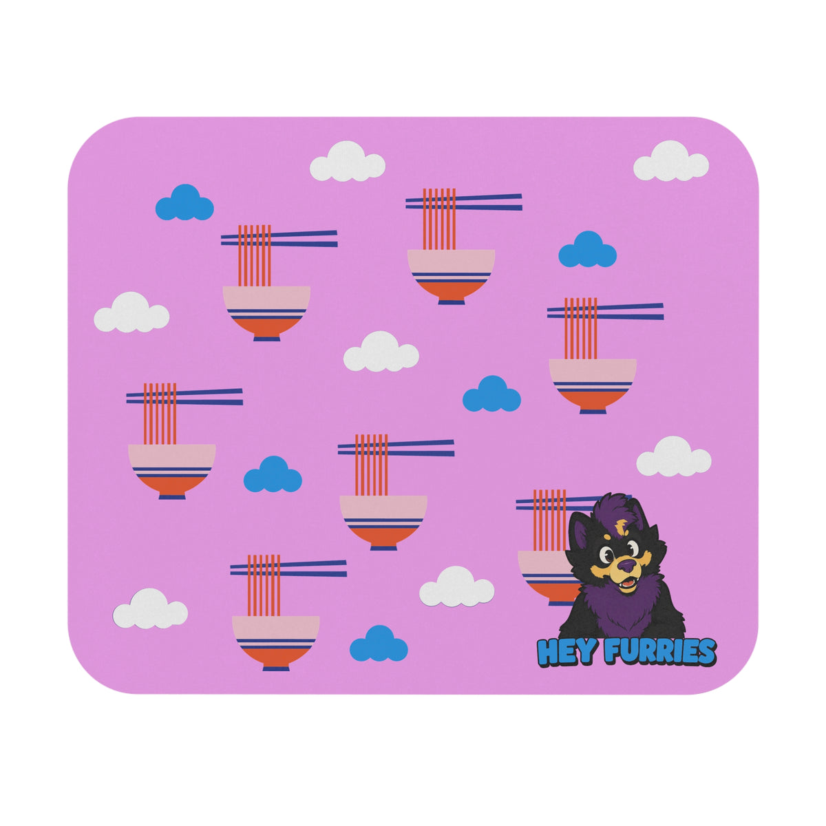 Hey Furries - Mouse Pad (Pink)