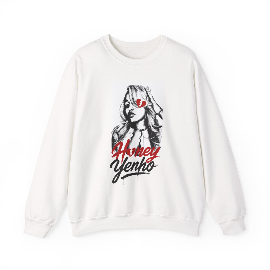 Honey Yenho - Anti-ho Club - Unisex Crewneck Sweatshirt (White)