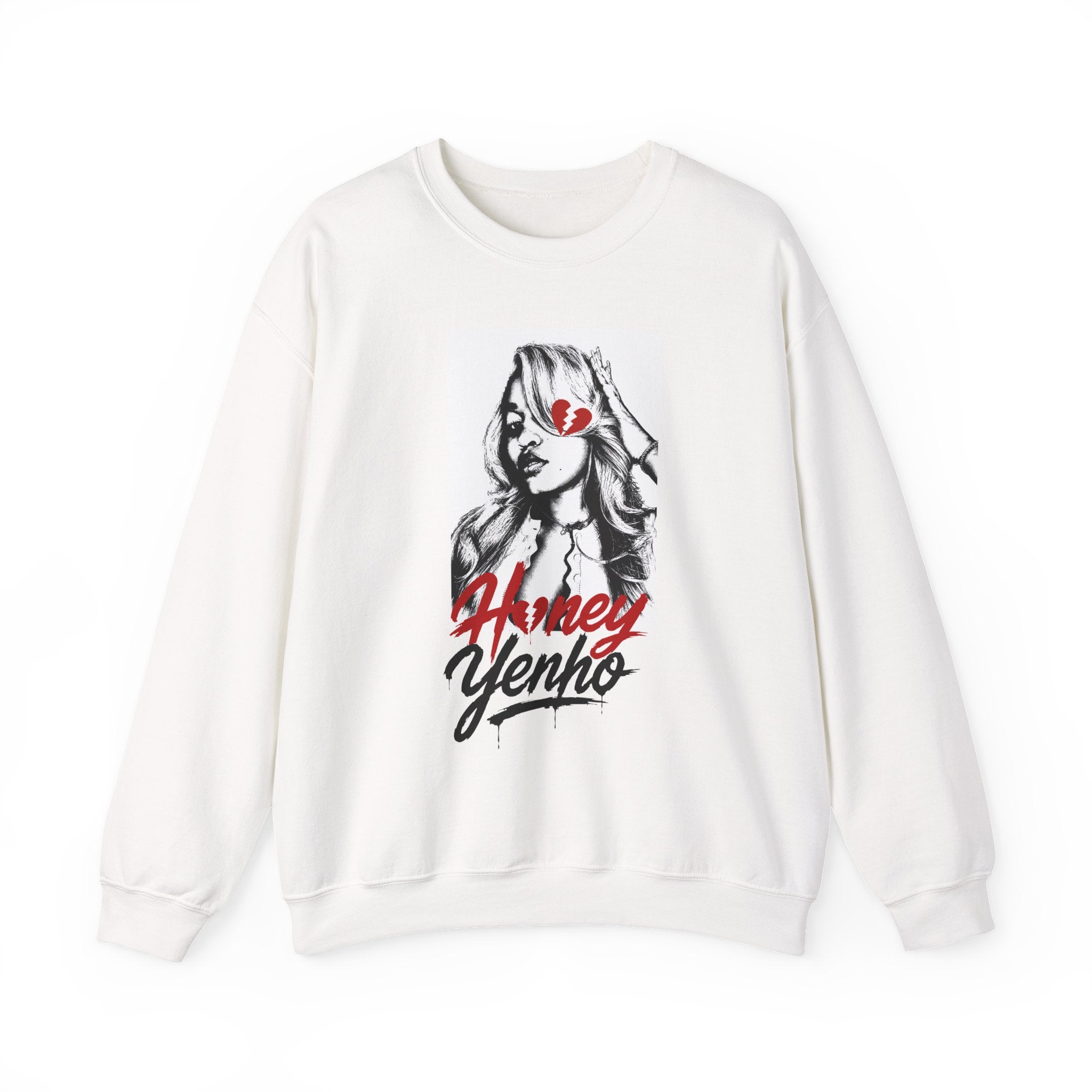 Honey Yenho - Anti-ho Club - Unisex Crewneck Sweatshirt (White)