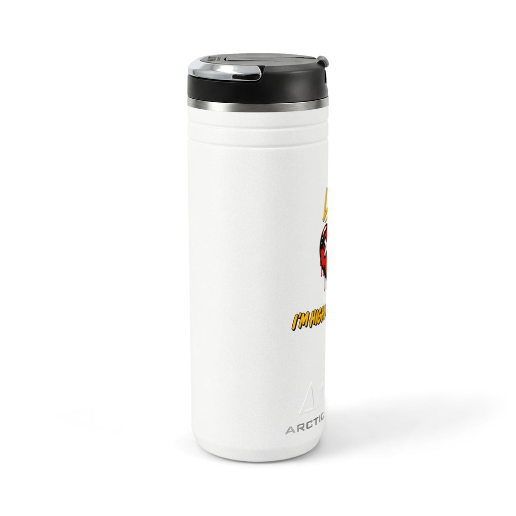 Libra & Leo Couple Tumbler ( Leo - White Color - I'M HIGH MAINTENANCE Print )