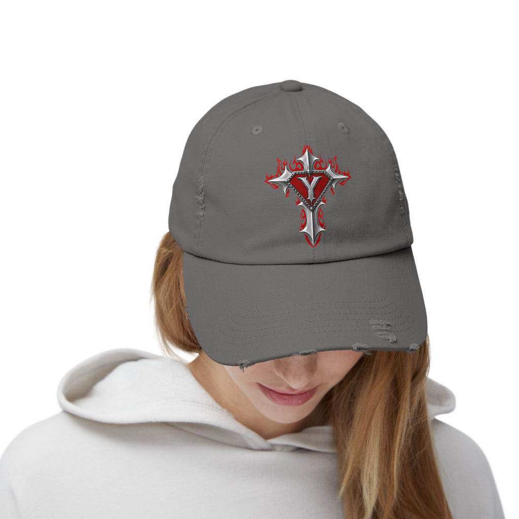 YUWITU - Unisex Distressed Cap