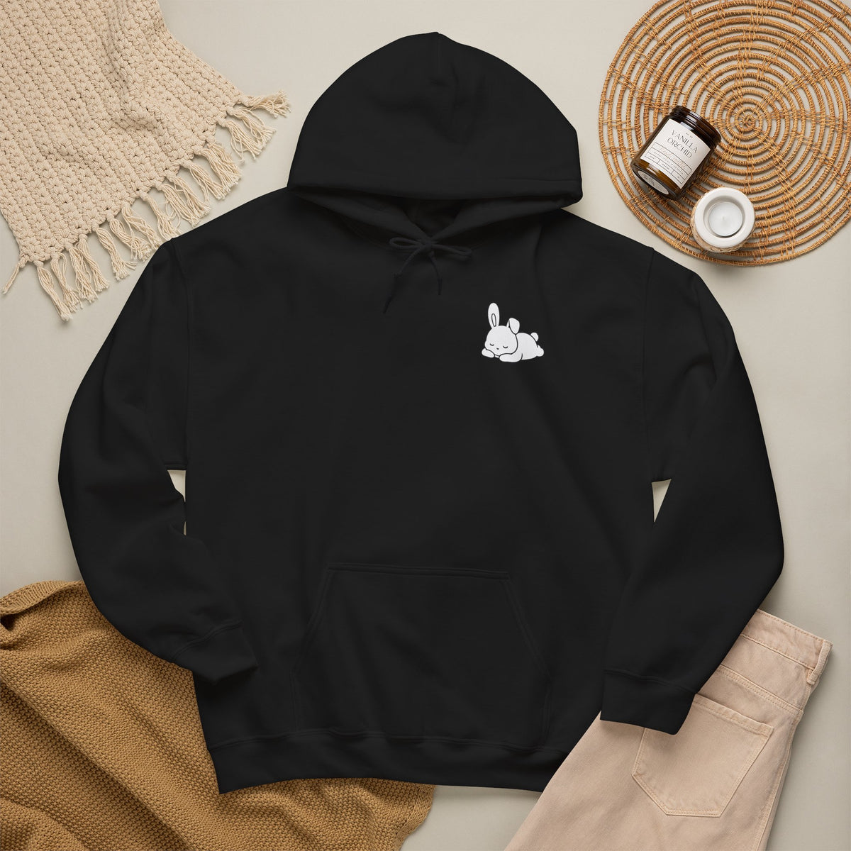 Quiet Life - Relaxed Bunny - Unisex Hooded Sweatshirt