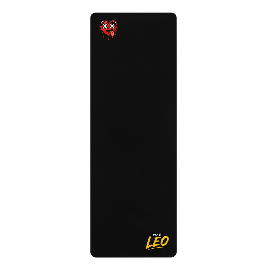 I'M A LEO - Rubber Yoga Mat (Black)