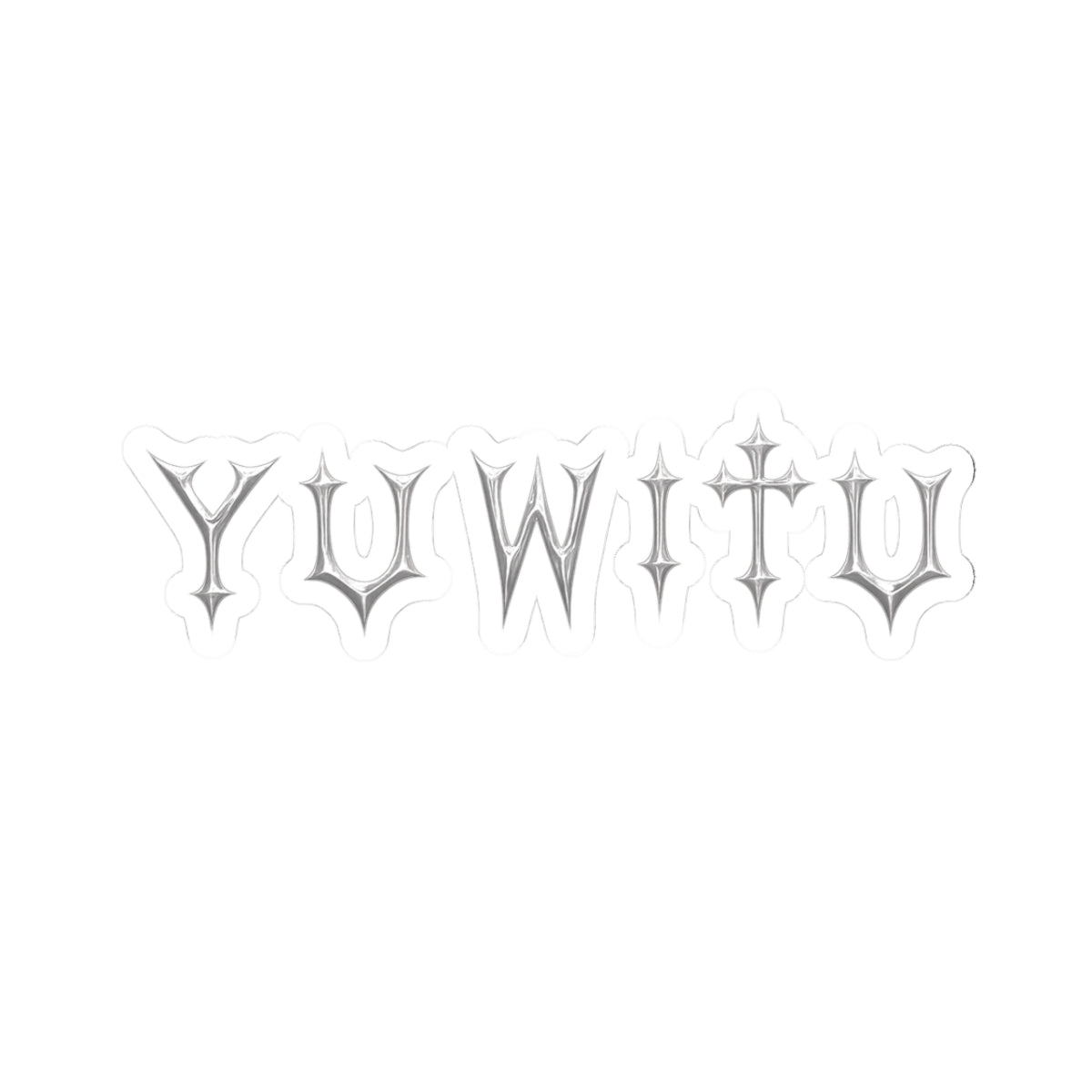 YUWITU - Grey Kiss-Cut Stickers