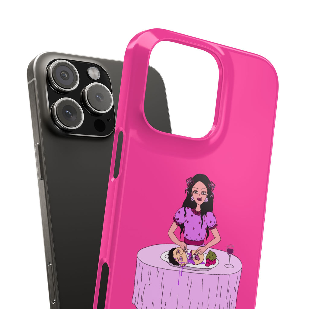 sourviolet - Slim Phone Case (Hot Pink)