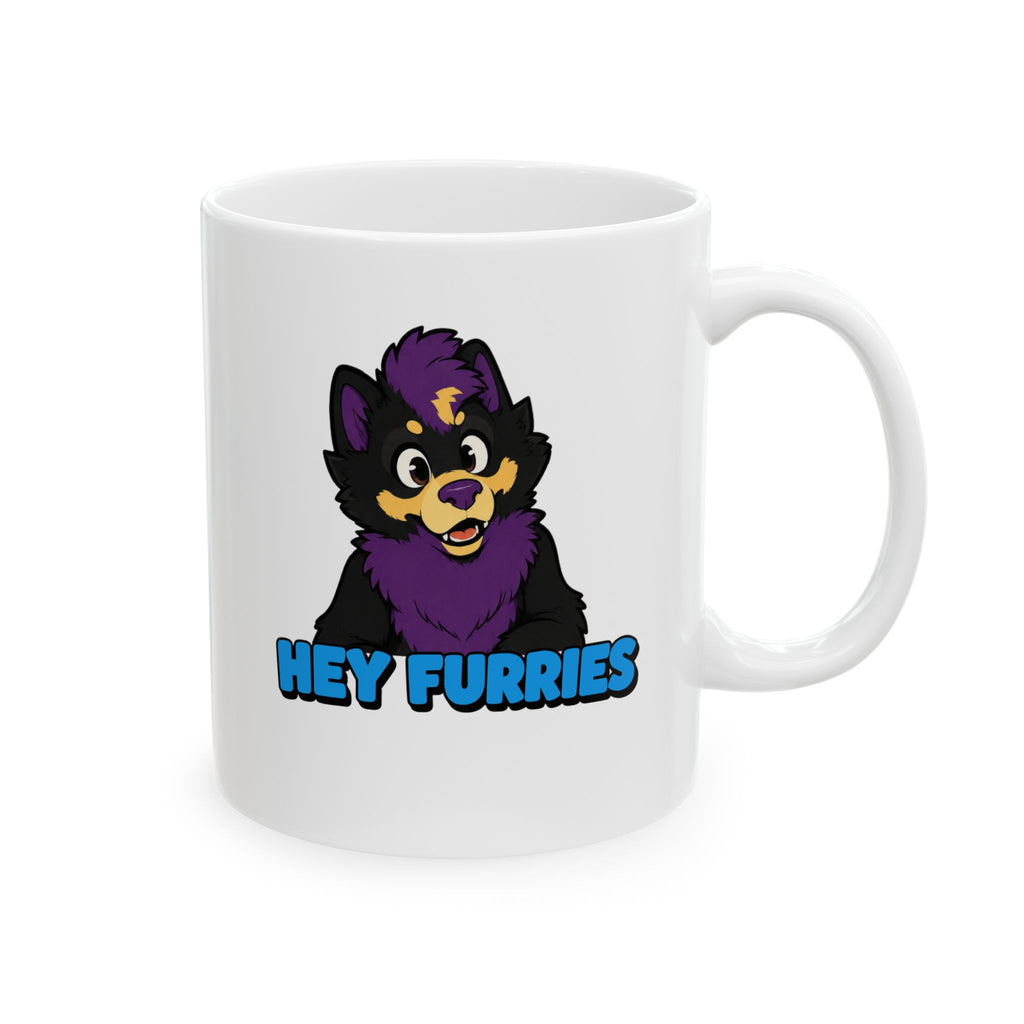Hey Furries - Ceramic Mug (11oz)