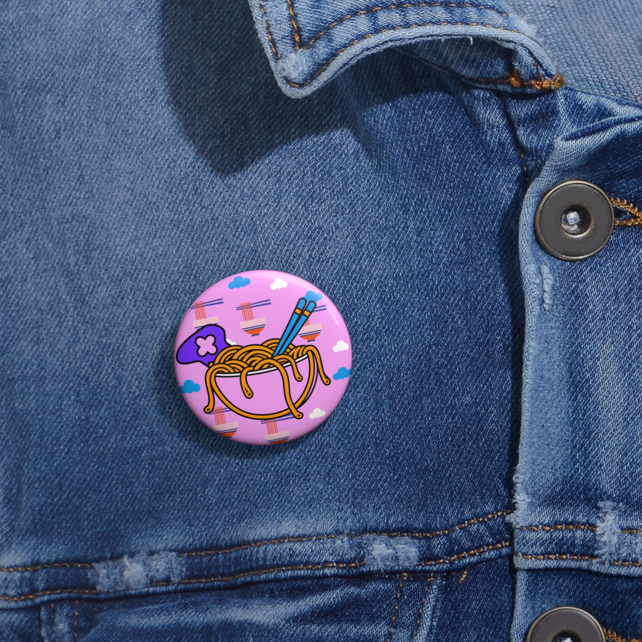 Noodle Nation - Custom Pin Button