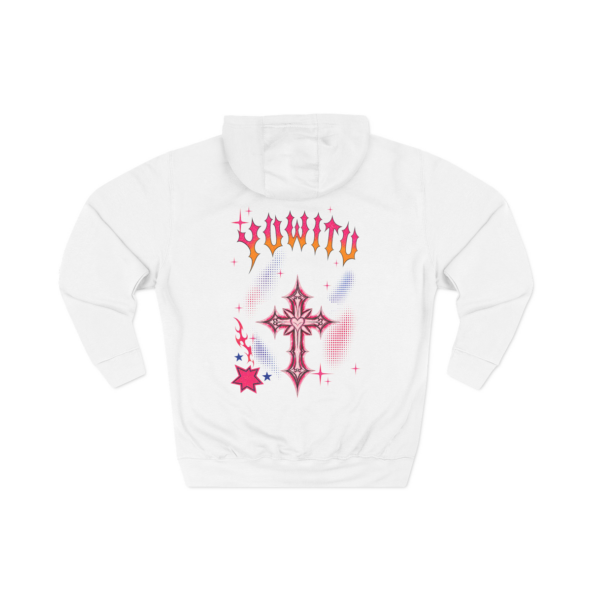 YUWITU - Fleece Hoodie(White)