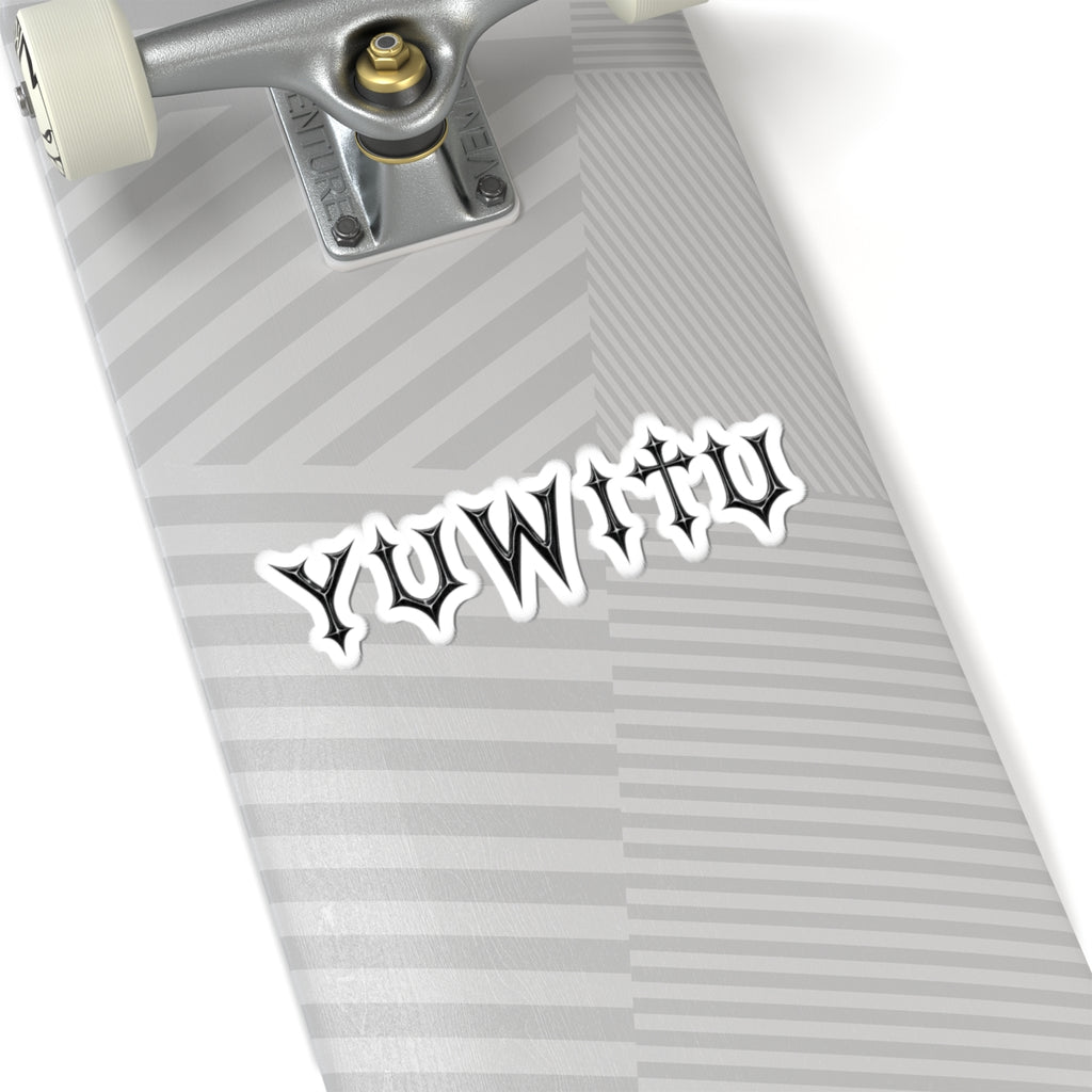 YUWITU - Black Kiss-Cut Stickers