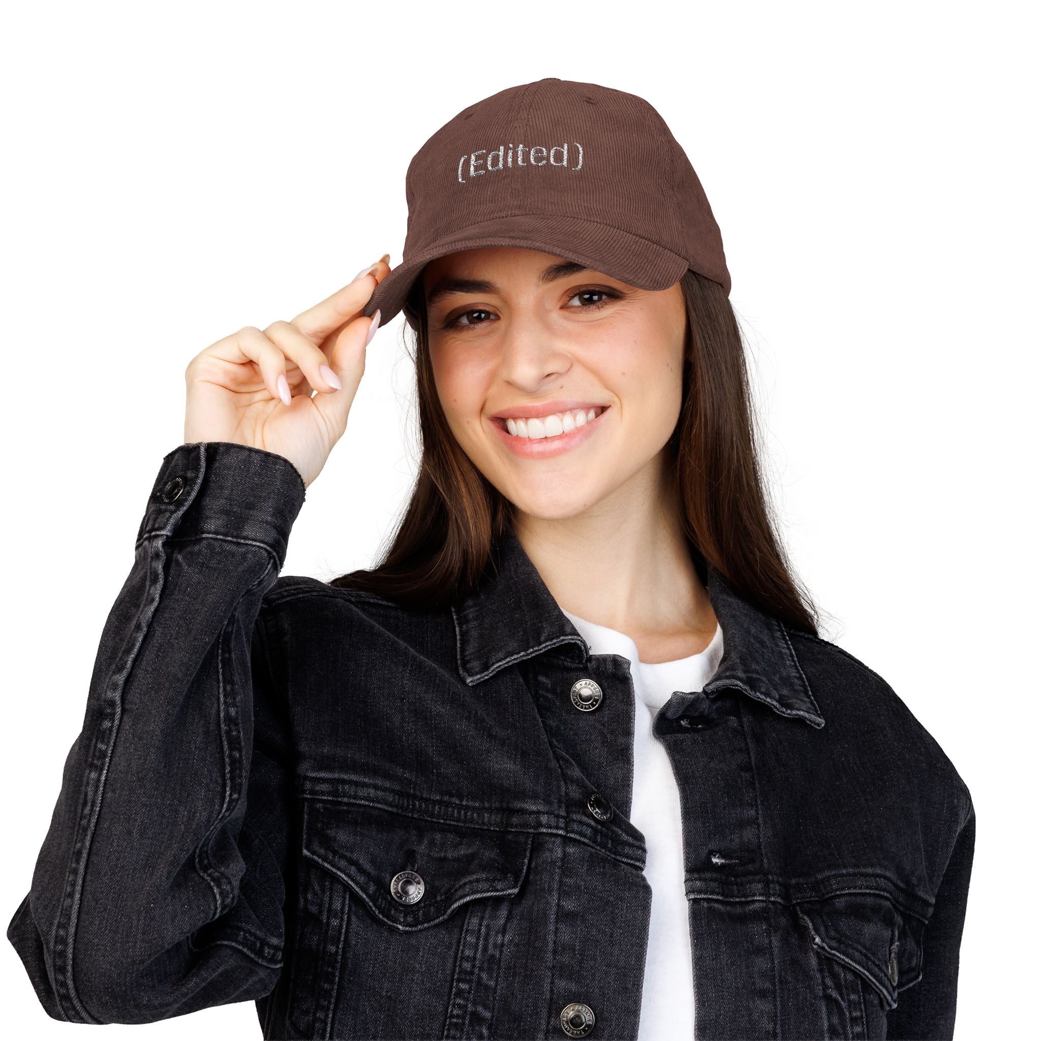 (Edited) - Embroidery Corduroy Cap