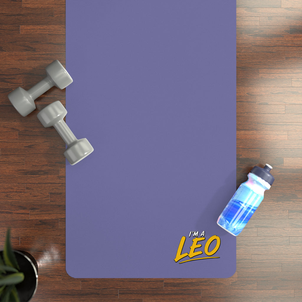 Copy of I'M A LEO - Rubber Yoga Mat (Purple)