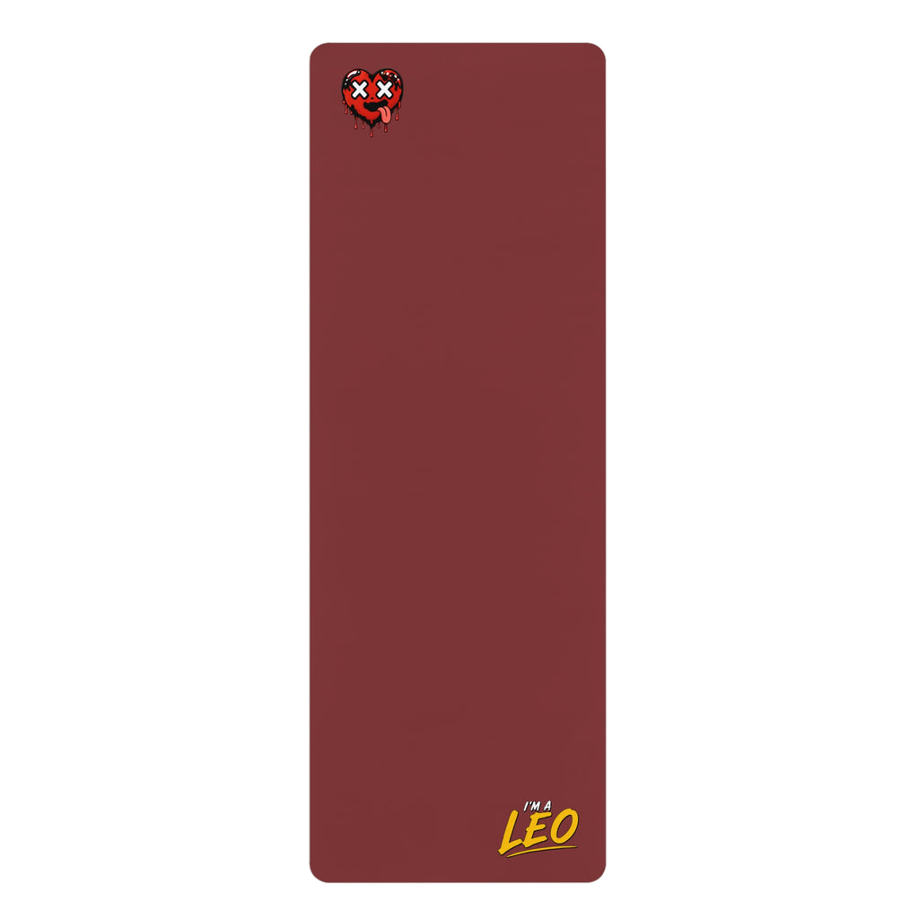 Copy of I'M A LEO - Rubber Yoga Mat (Maroon)
