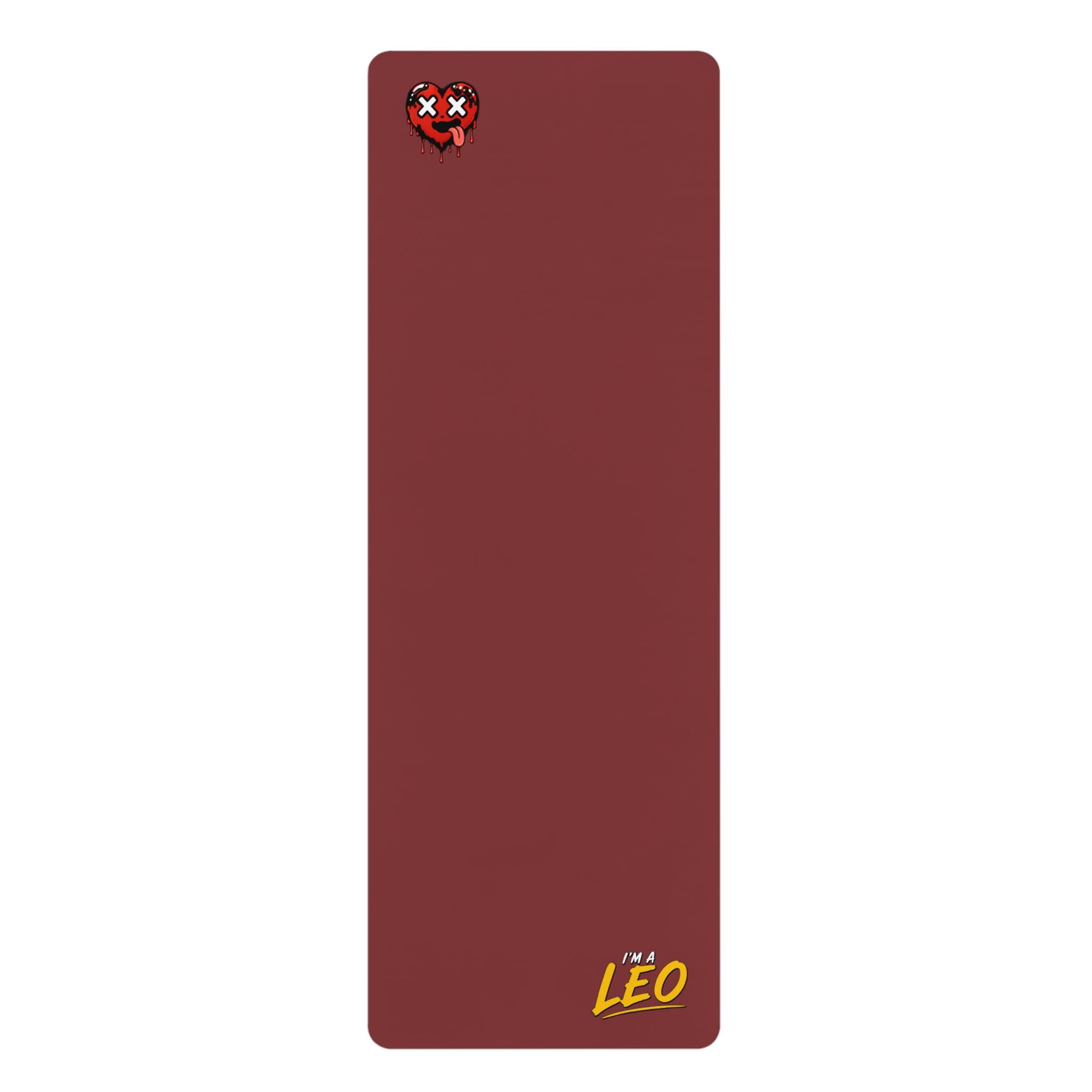 Copy of I'M A LEO - Rubber Yoga Mat (Maroon)