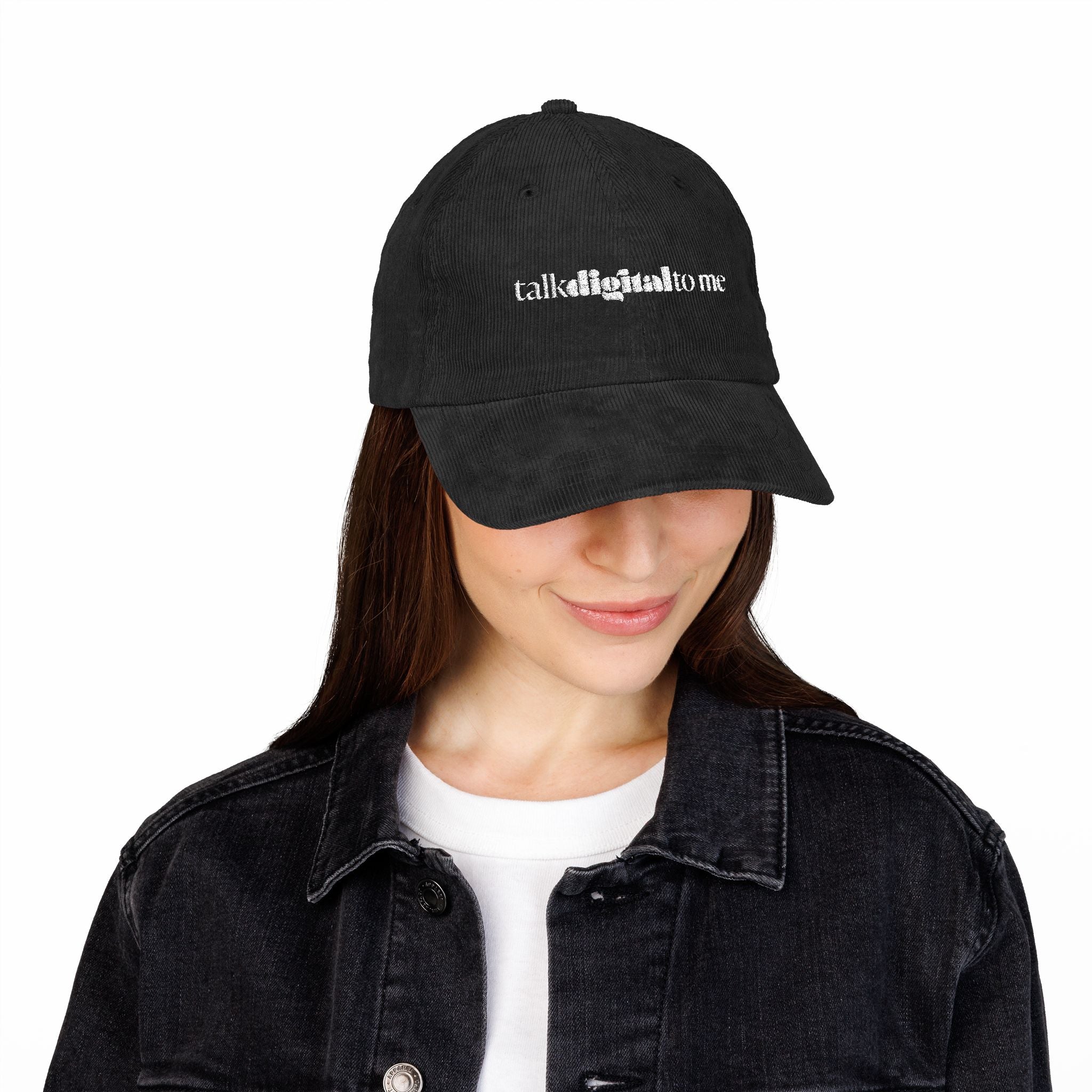 Talk digital to me - Embroidery Corduroy Cap