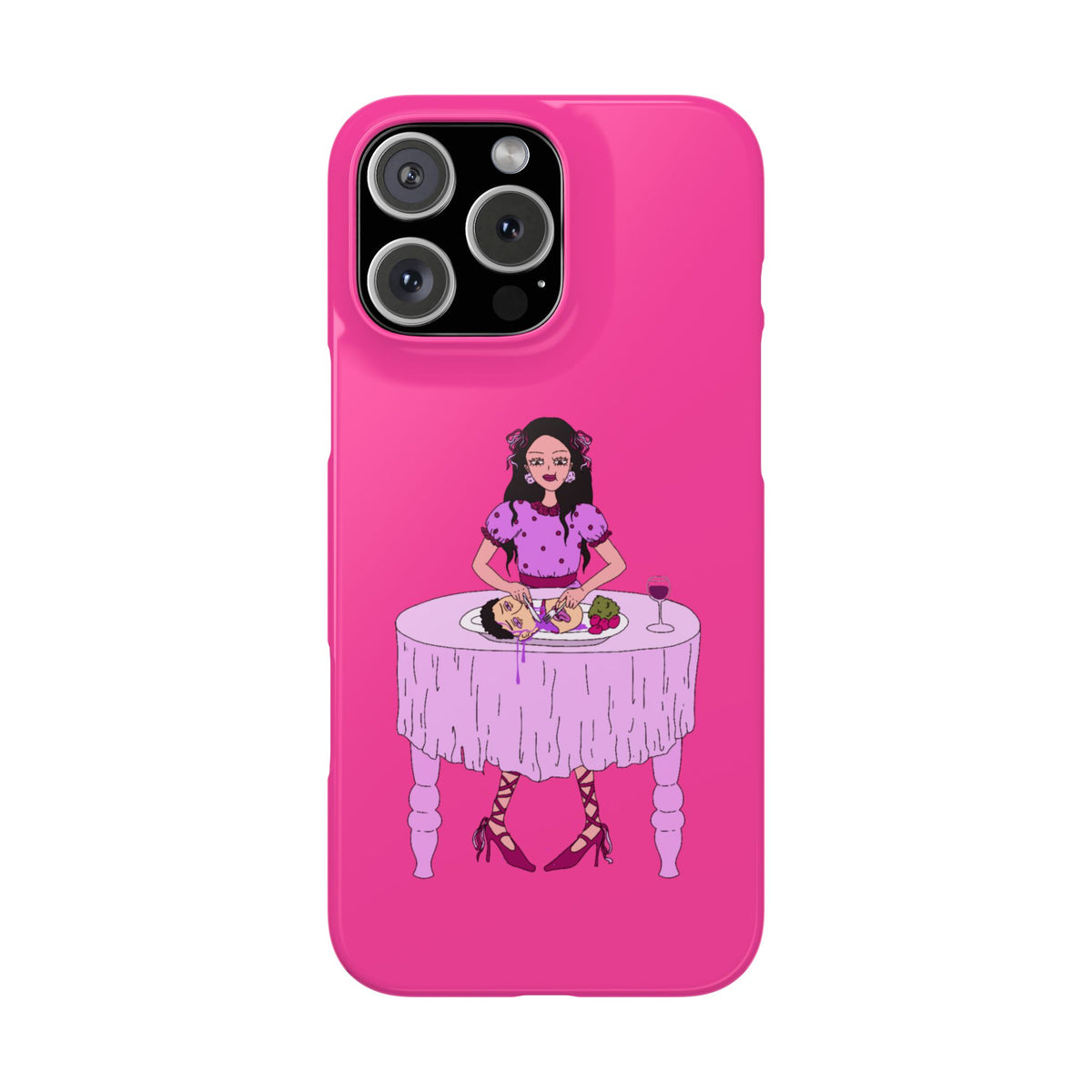 sourviolet - Slim Phone Case (Hot Pink)