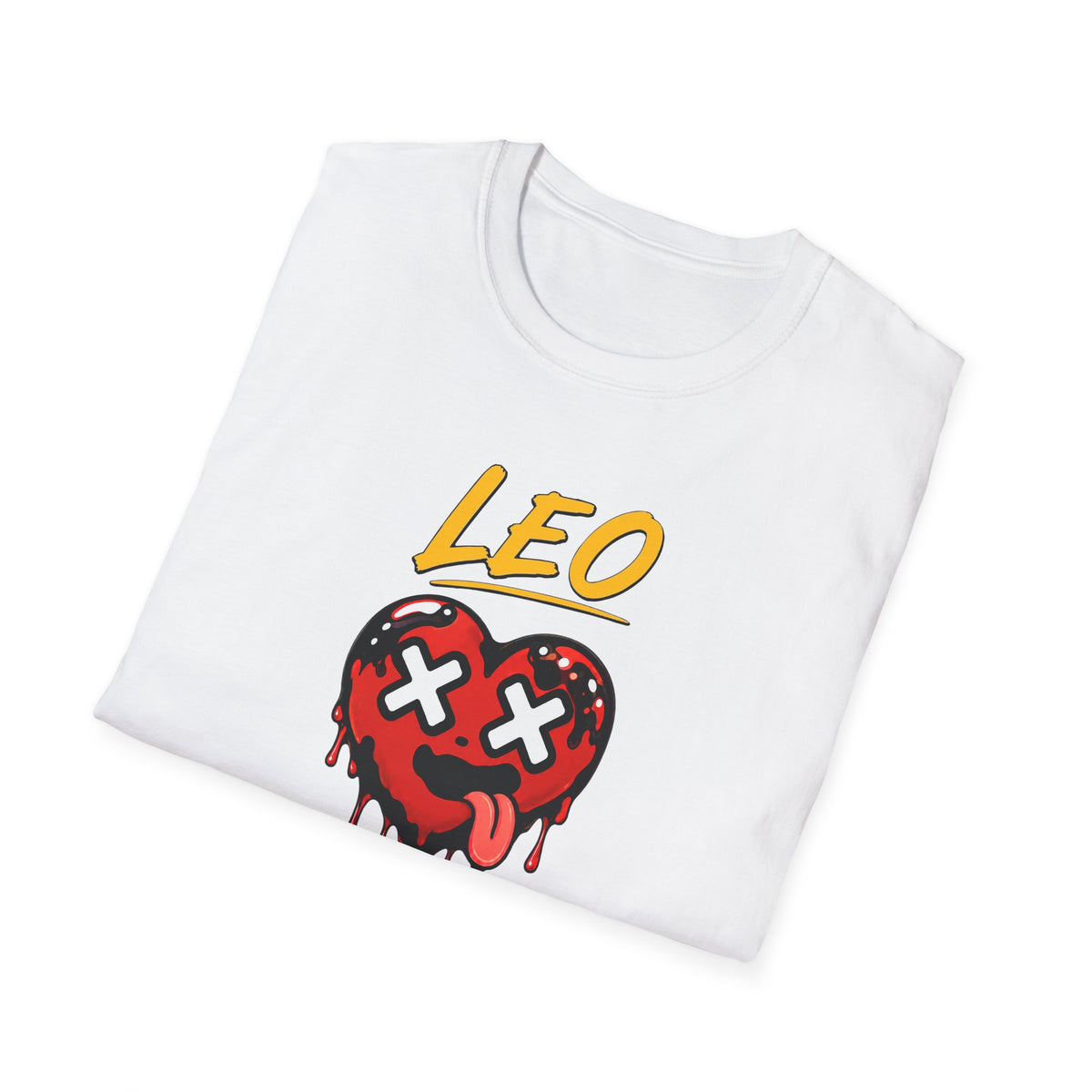 Libra & Leo Couple Unisex T-shirt ( Leo - White Color - I'M HIGH MAINTENANCE Print )