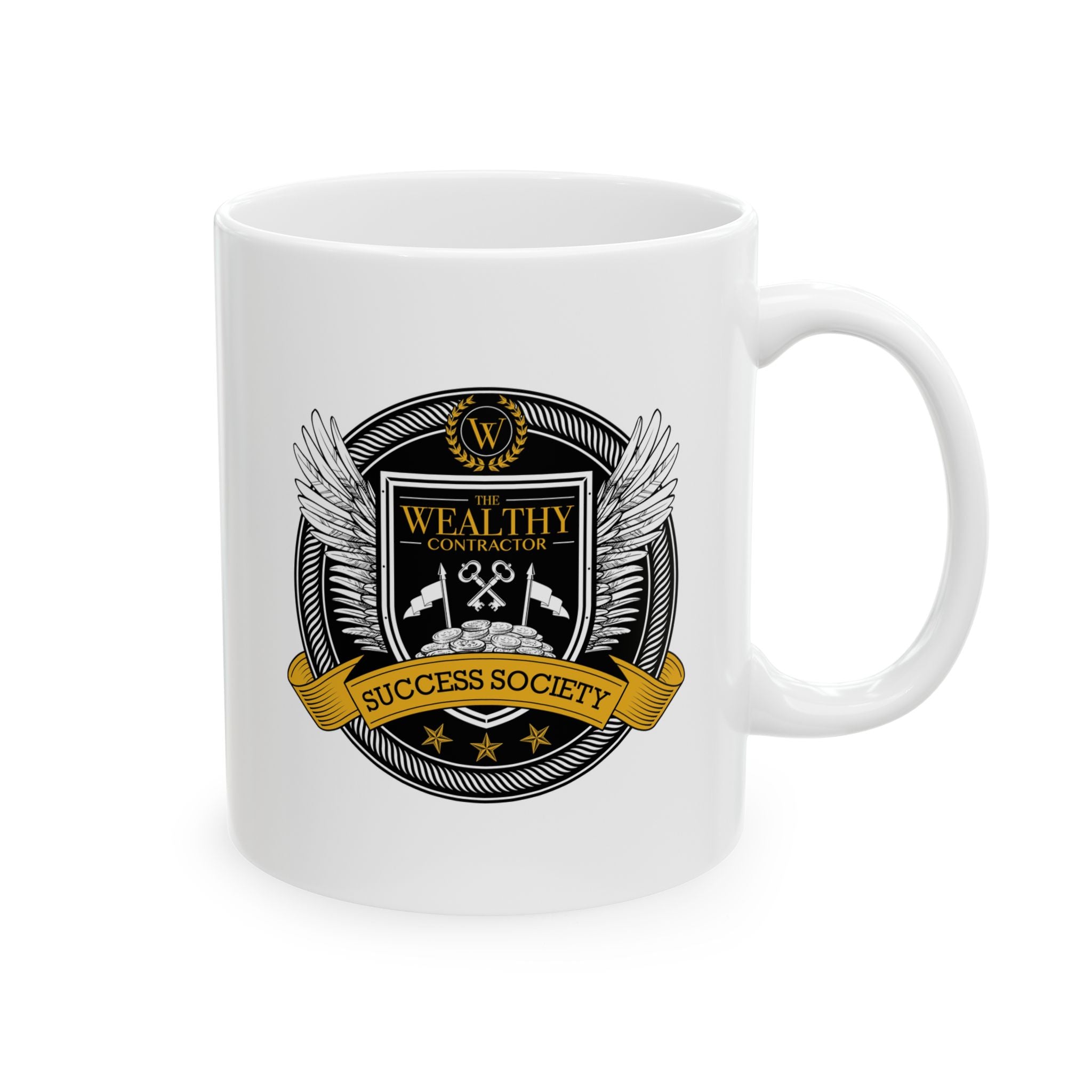CUSTOMIZABLE - The Wealthy Contractor -Ceramic Mug, (11oz)