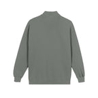 Talk digital to me - Grey Unisex quarter zip sweatshirt