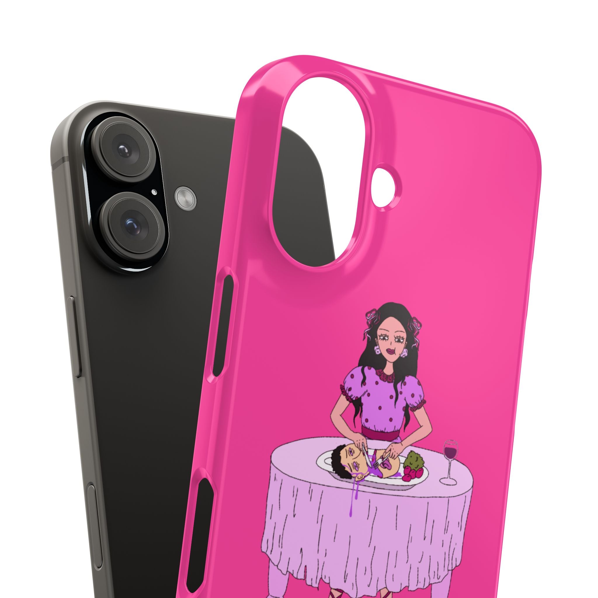sourviolet - Slim Phone Case (Hot Pink)