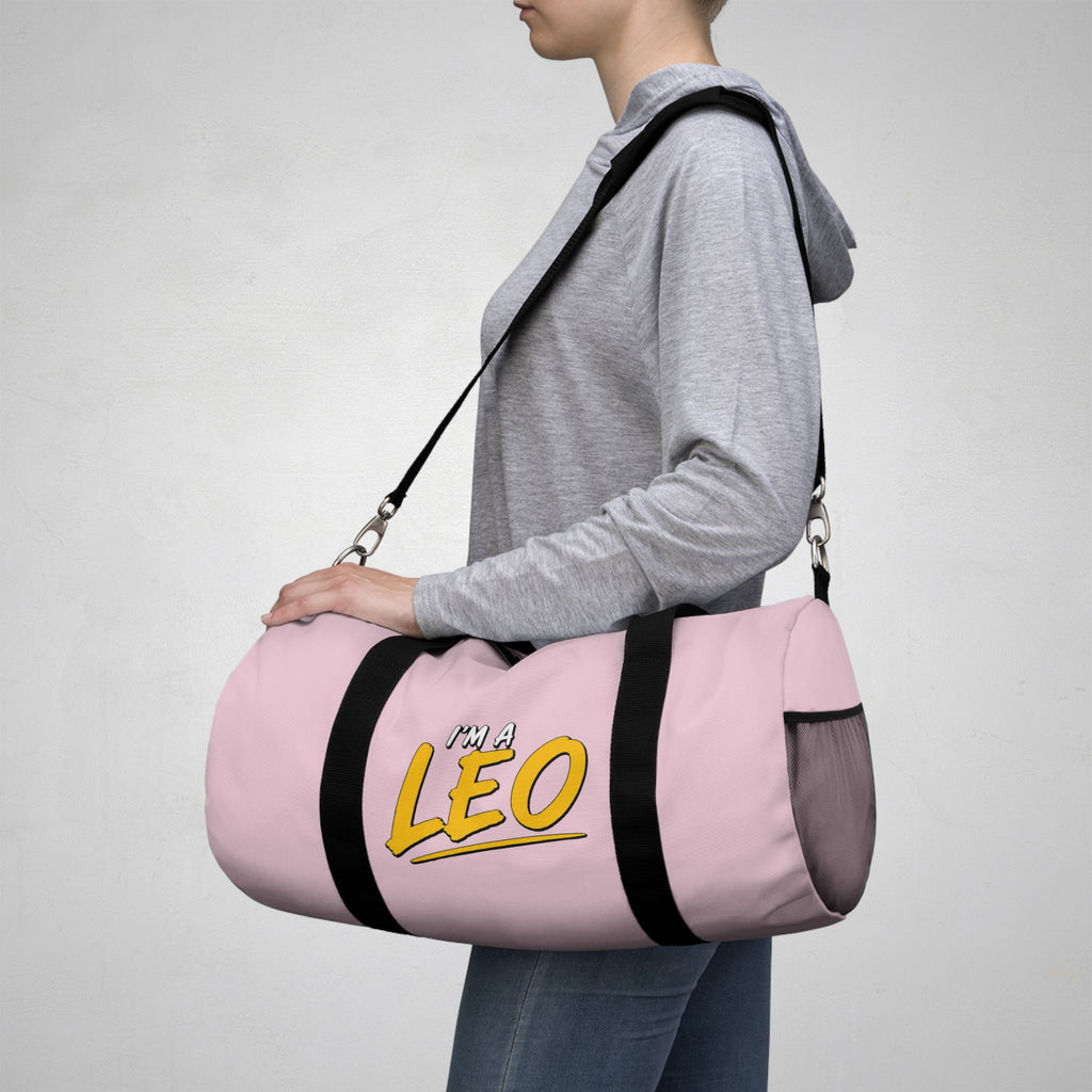 I'M A LEO - Duffel Bag (Light Pink)