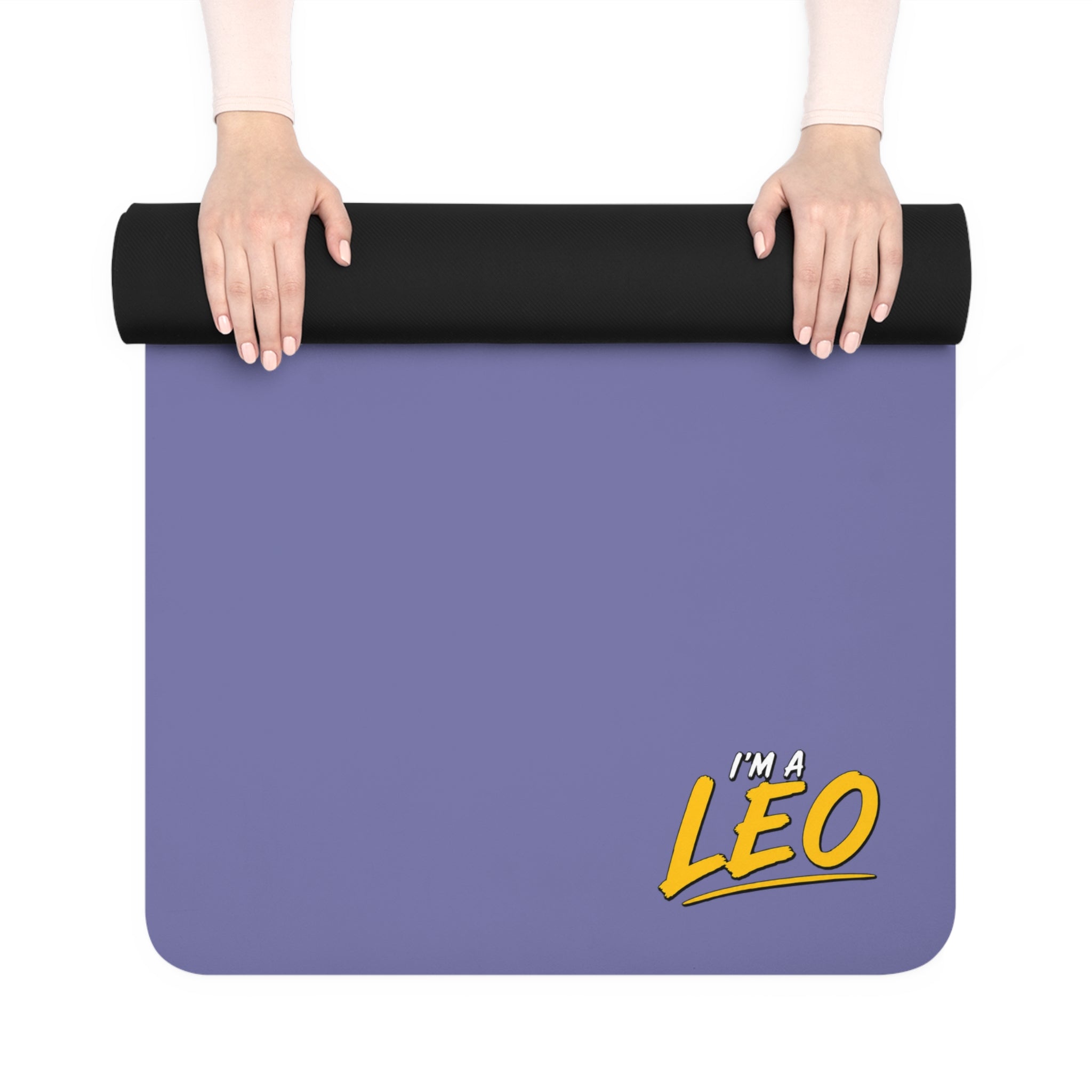 Copy of I'M A LEO - Rubber Yoga Mat (Purple)