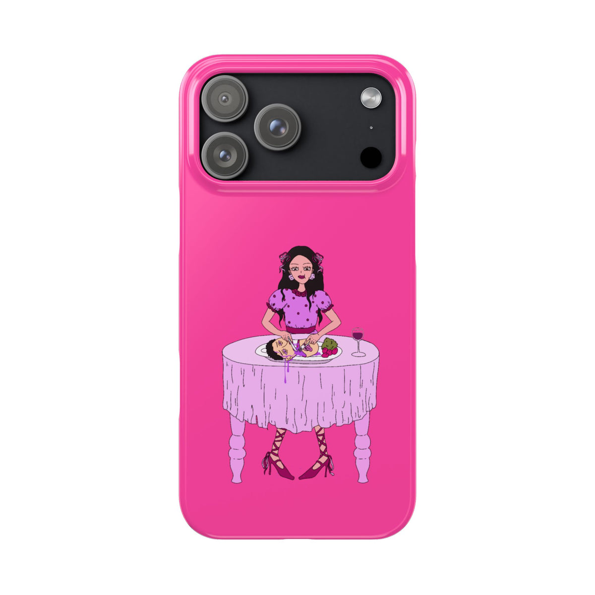 sourviolet - Slim Phone Case (Hot Pink)