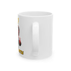 Aries & Leo Couple Mug ( Leo - White Color - PICK YOUR BATTLE Print )