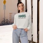 "Famous on LinkedIn" - Women's Cropped Pullover