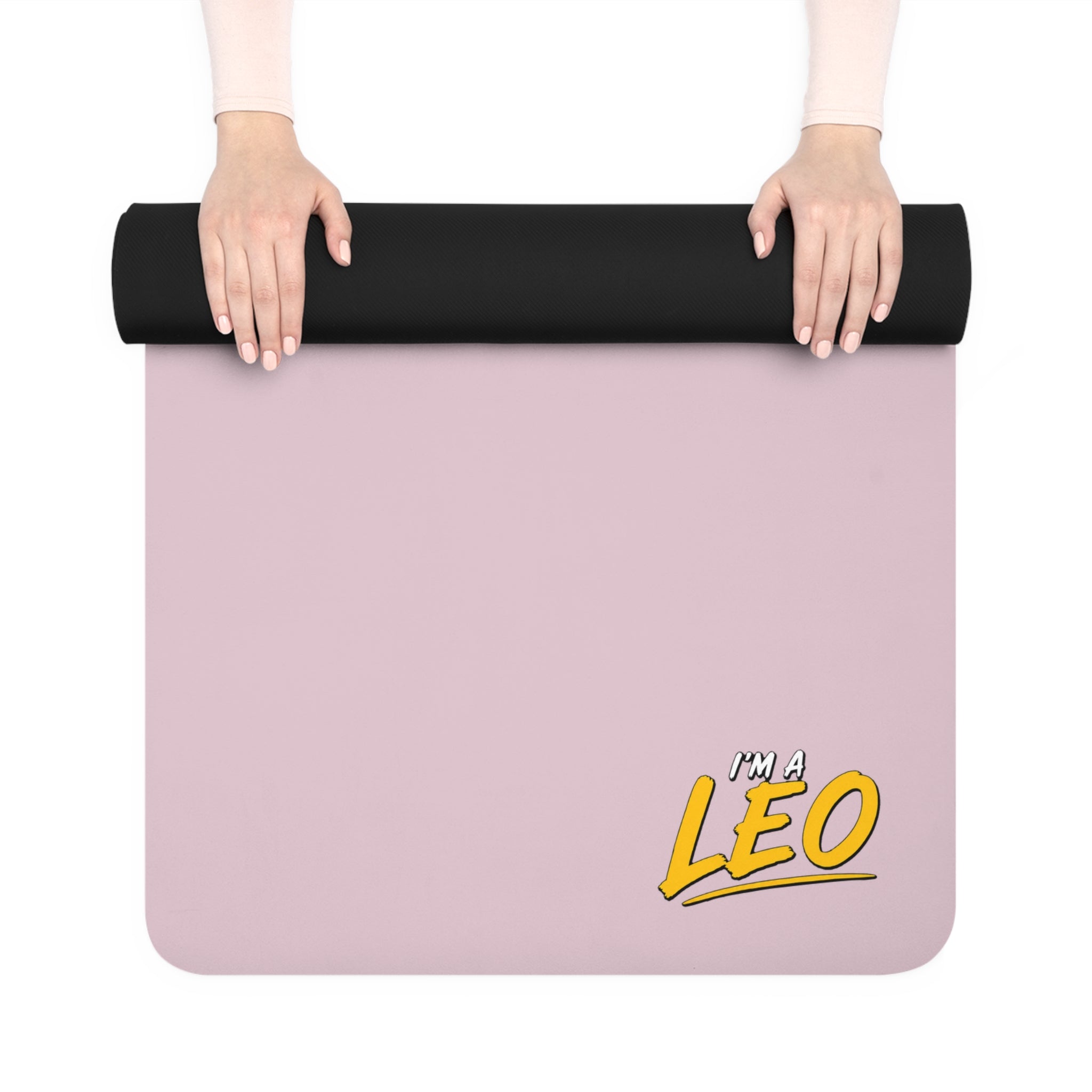 Copy of I'M A LEO - Rubber Yoga Mat (Pink)