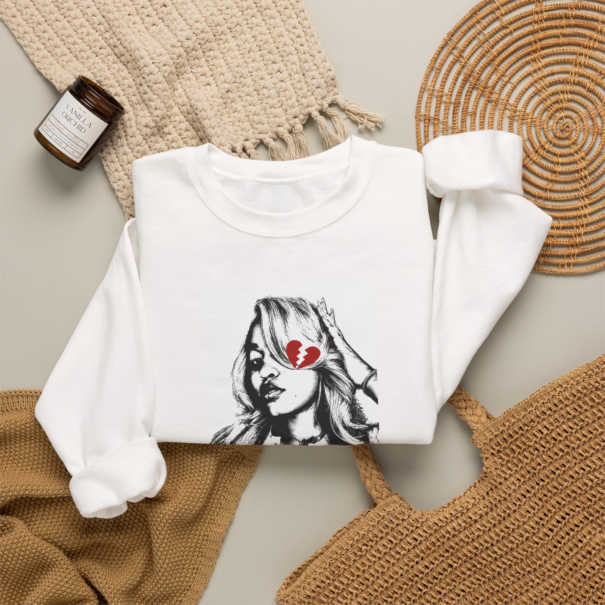 Honey Yenho - Anti-ho Club - Unisex Crewneck Sweatshirt (White)
