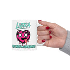 Libra & Leo Couple Mug ( Libra - White Color - I LIKE HIGH MAINTENANCE Print )