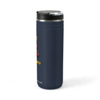 Aries & Leo CoupleTumbler ( Leo - Navy Color - PICK YOUR BATTLE Print )
