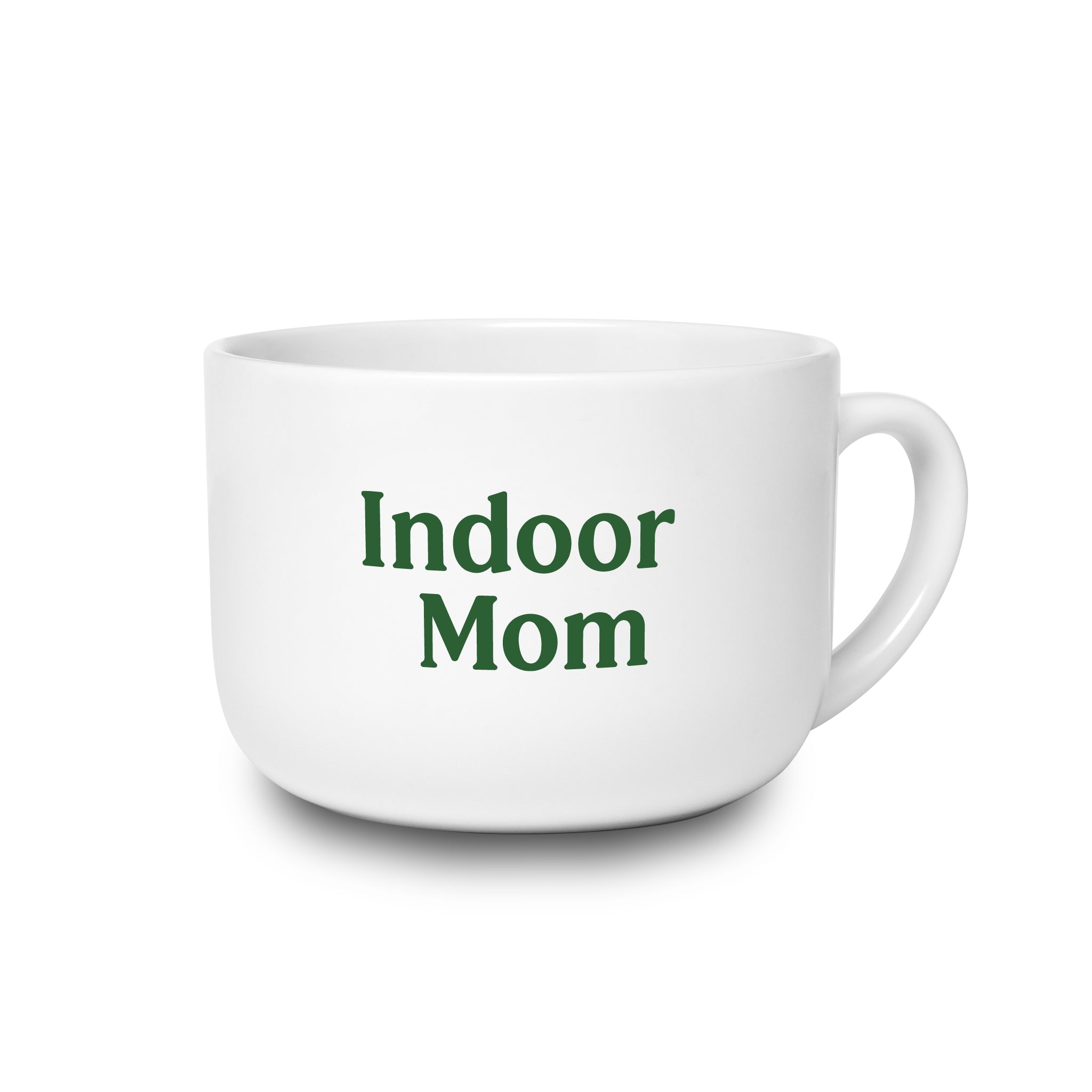 Indoor Mom - Ceramic Mug, 25oz