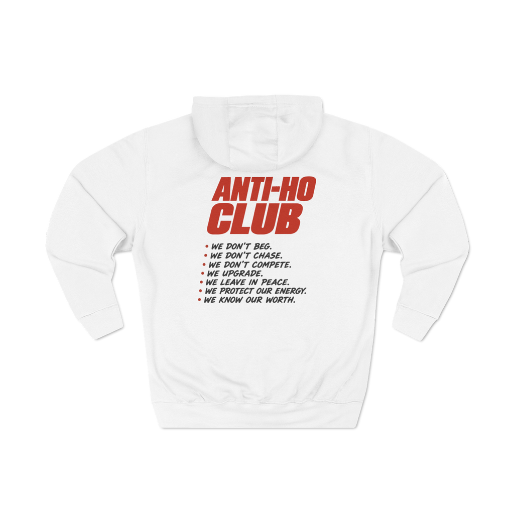 Honey Yenho - Anti-ho Club - Fleece Hoodie (White)