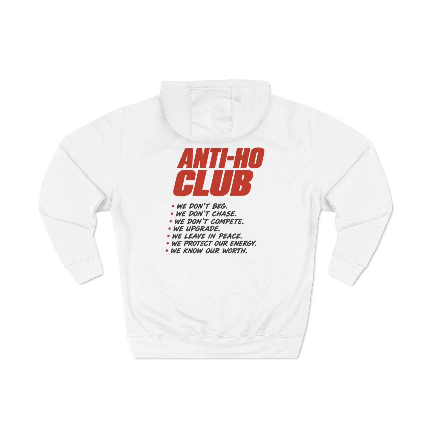 Honey Yenho - Anti-ho Club - Fleece Hoodie (White)