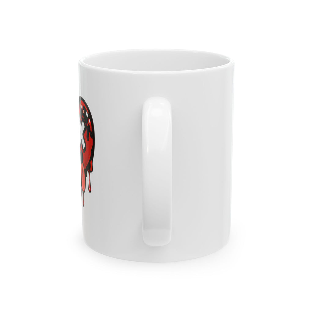 I'M A LEO -Heart print - Ceramic Mug, (11oz)