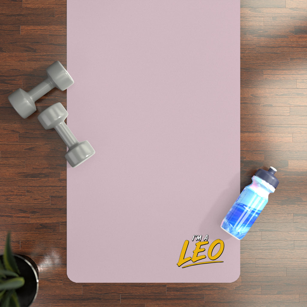 Copy of I'M A LEO - Rubber Yoga Mat (Pink)