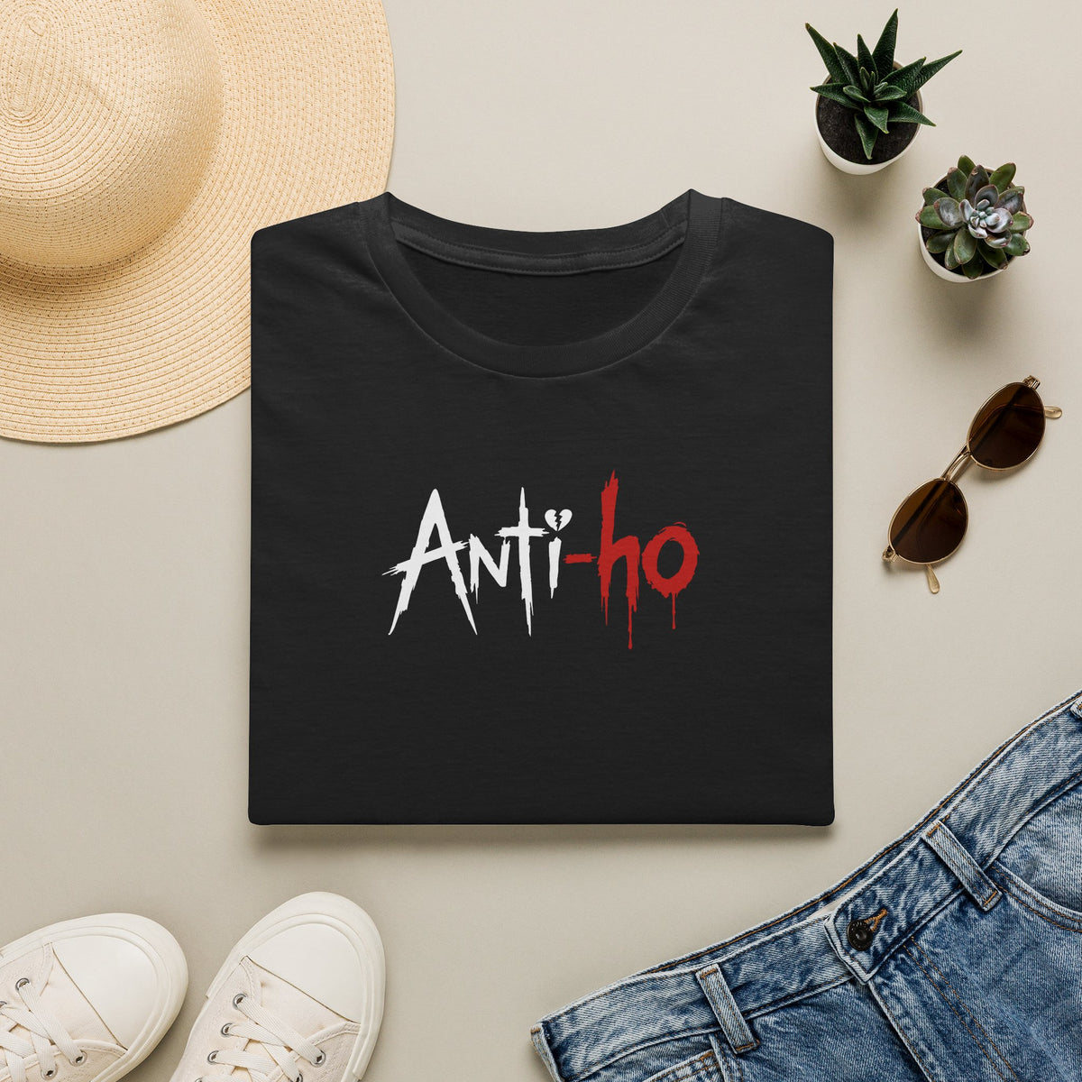 Honey Yenho - Anti-ho - Unisex T-Shirt (Black)
