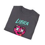 Libra & Leo Couple Unisex T-shirt ( Libra - Grey Color - I LIKE HIGH MAINTENANCE Print )