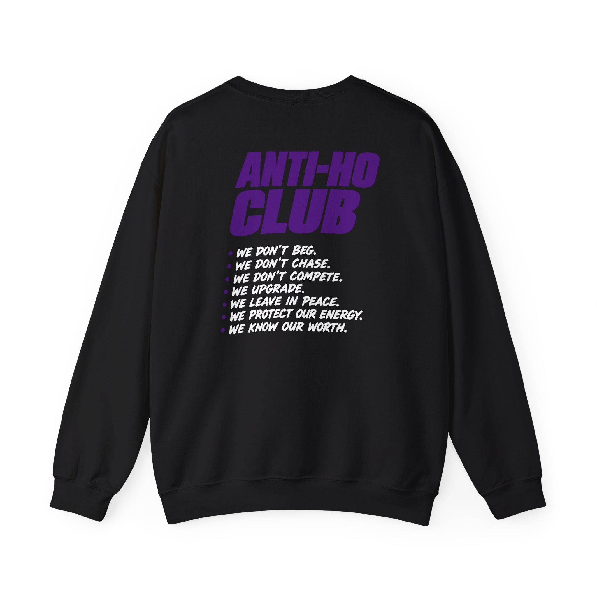 Honey Yenho - Anti-ho Club - Unisex Crewneck Sweatshirt (Black)