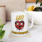 Libra & Leo Couple Mug ( LEO - White Color - I'M HIGH MAINTENANCE Print )