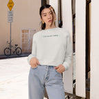 Chronically Online - Women's Cropped Pullover