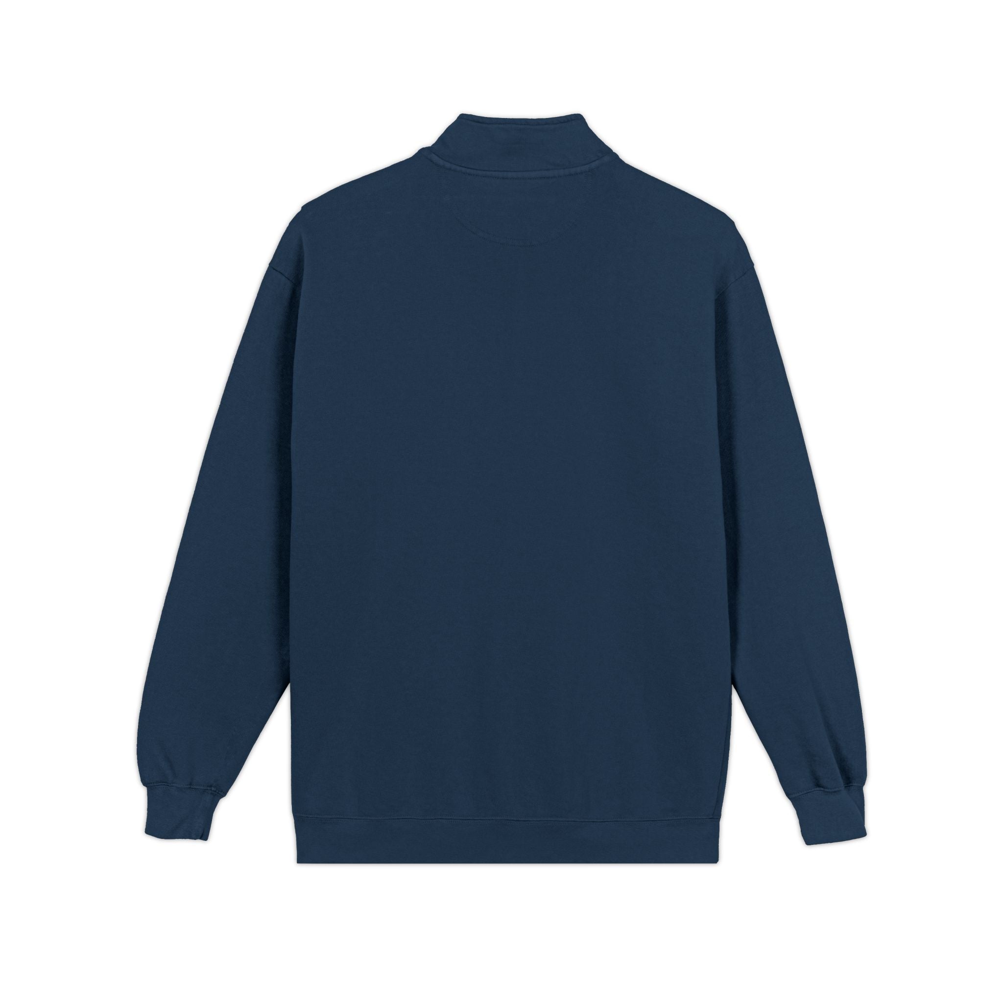 Talk digital to me - Navy Blue Unisex quarter zip sweatshirt