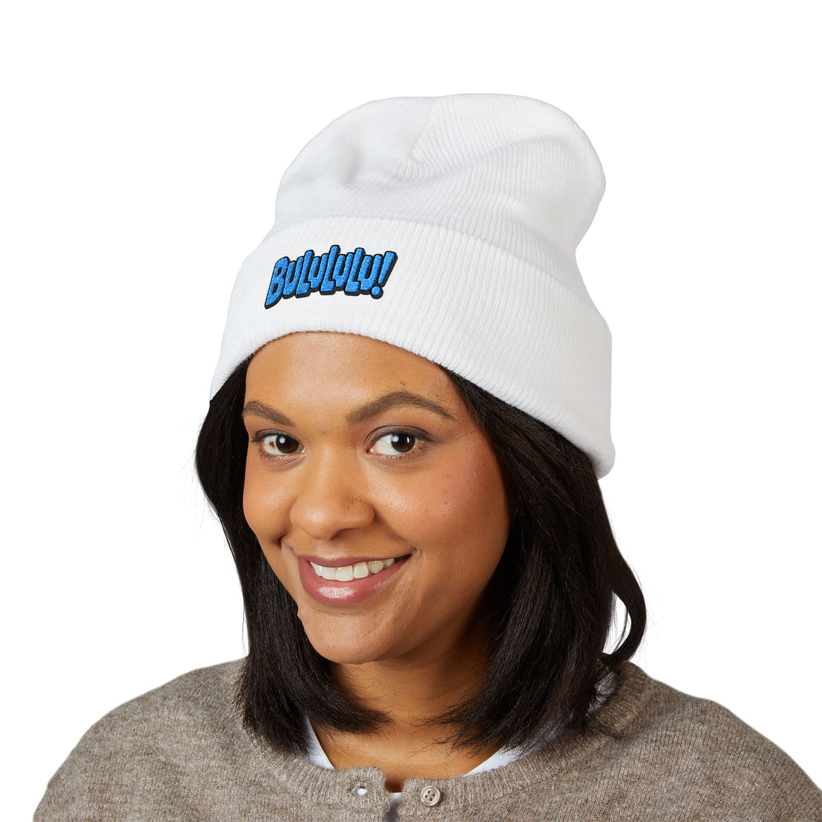 BULULULU! - Cuffed Beanie (White)