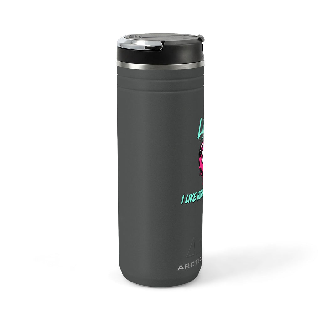 Libra & Leo Couple Tumbler ( Libra - Grey Color - I LIKE HIGH MAINTENANCE Print )