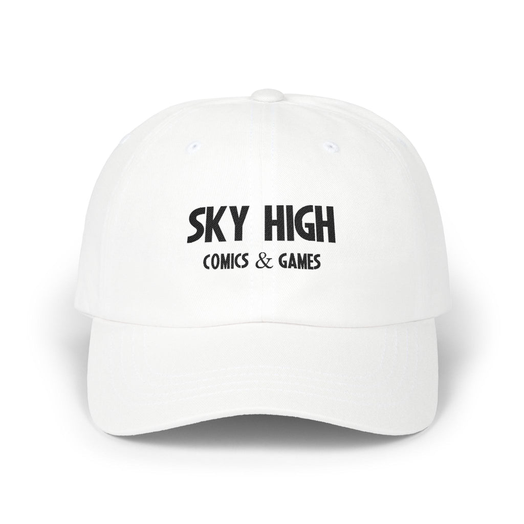 Sky High Comic Embroidery Classic Cap (white)