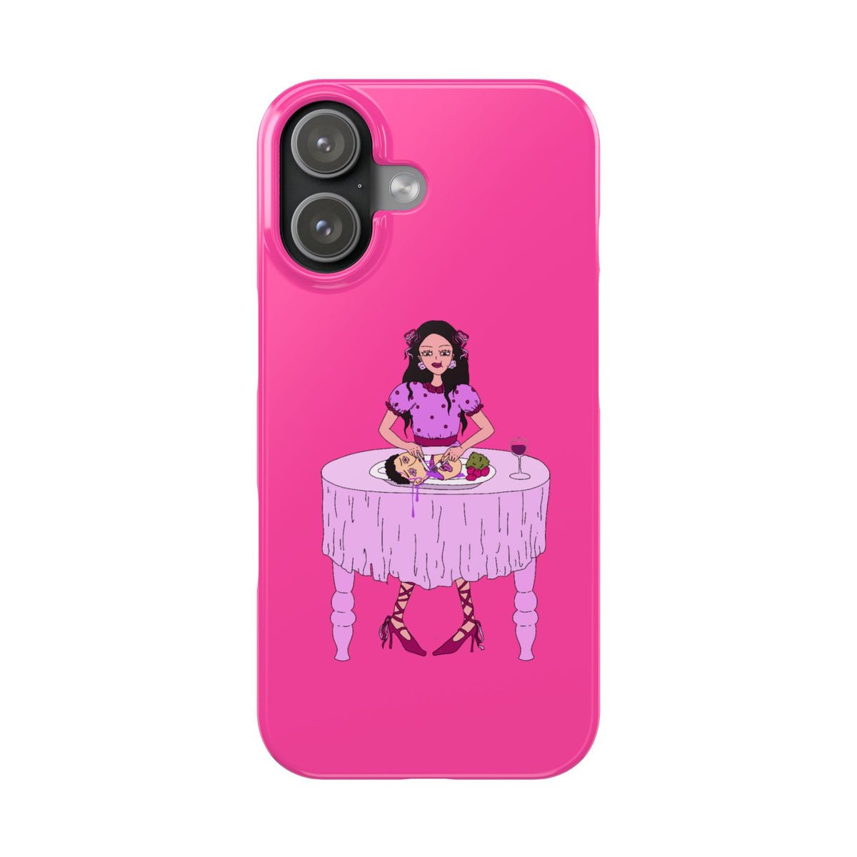 sourviolet - Slim Phone Case (Hot Pink)