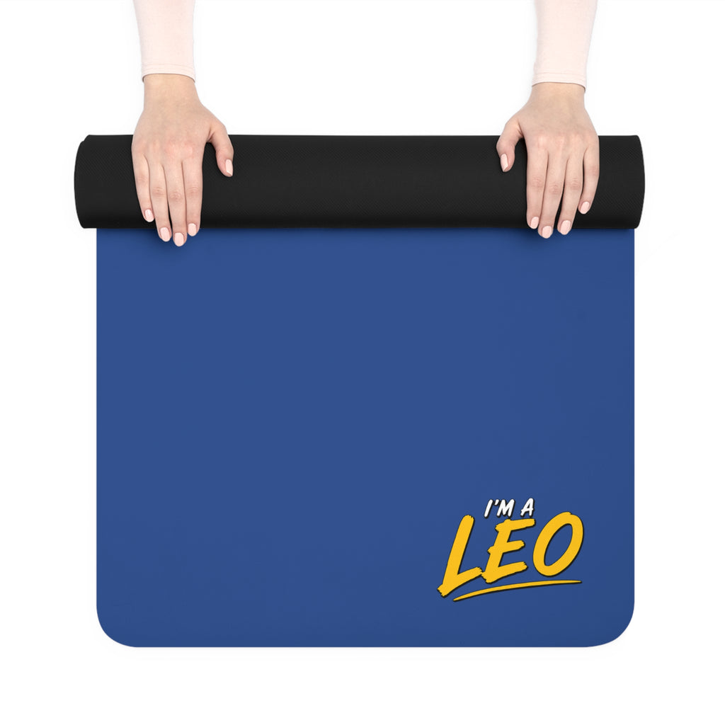 Copy of Copy of I'M A LEO - Rubber Yoga Mat (Navy)