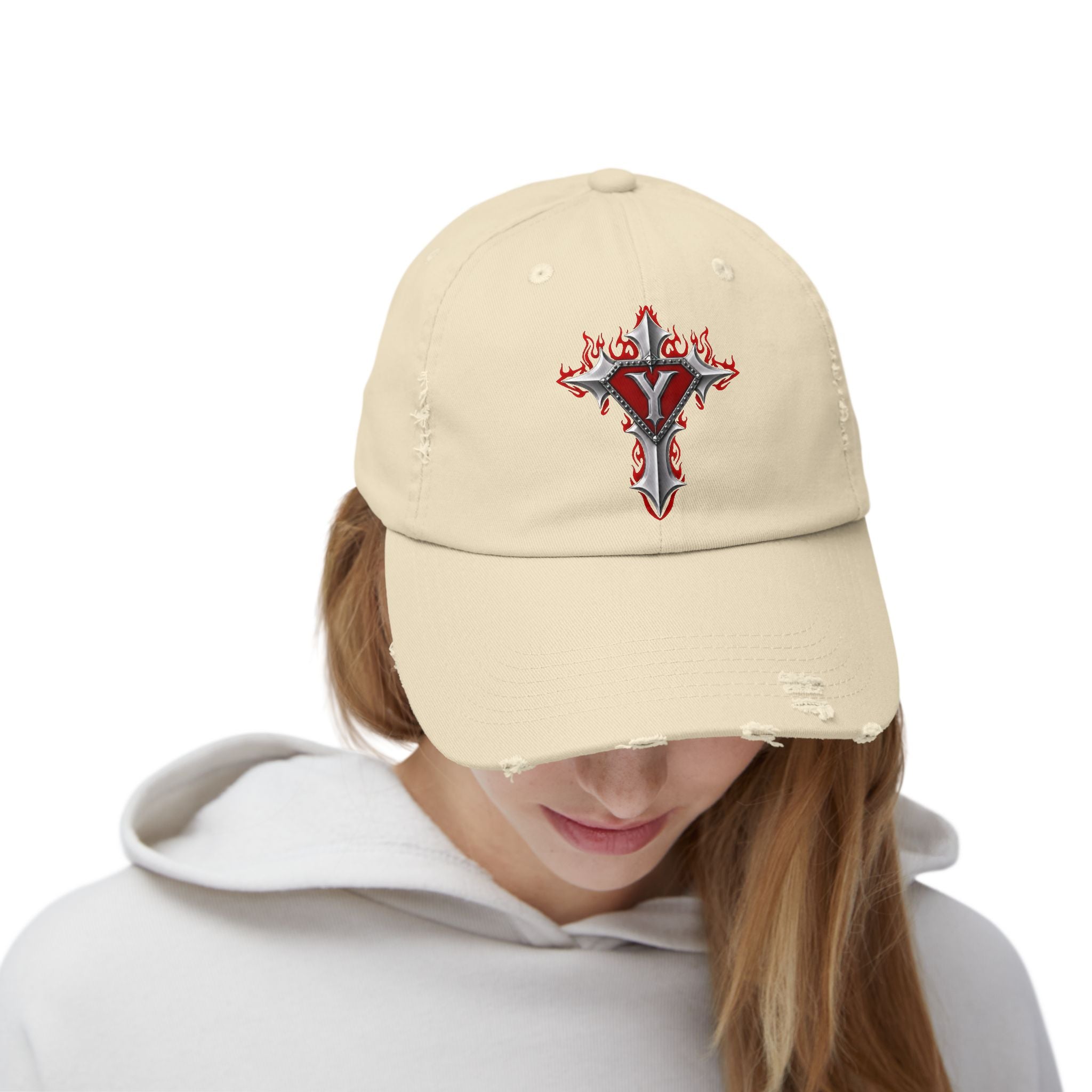 YUWITU - Unisex Distressed Cap